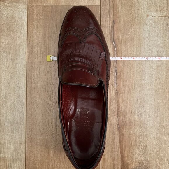 Vintage Dack’s Kangaroo Leather Kilted Wingtip Loafers Size 8.5D - Picture 8 of 10